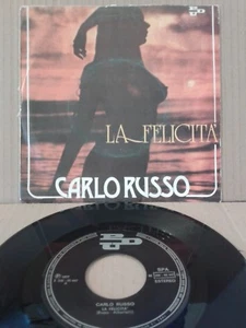 CARLO RUSSO LA FELICITA' / ALESSANDRA VERY RARE ITALIAN MELODIC POP PROG 7" - Foto 1 di 1