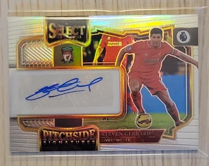 2022-2023 Panini Select EPL Steven Gerrard Pitchside Signatures Prizm #PS-SG - Picture 1 of 2
