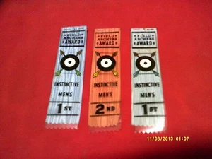 Vintage 1950's Field Archer Award Ribbons Named - Picture 1 of 4