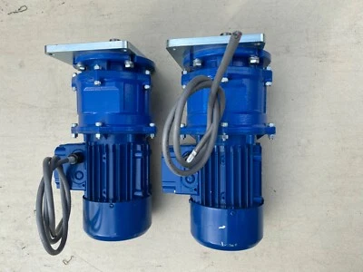 Lote de 2 Motovario TS63A4 3 Ph 1/6 HP1650-1700 RPM CON REDUCTOR DE MARCHA HECHO EN Italia Foto 1 de 4