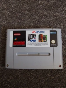 Madden NFL 95 For SNES/Super Nintendo. Rare PAL UK version Stamped 08 Vgc - Picture 1 of 4