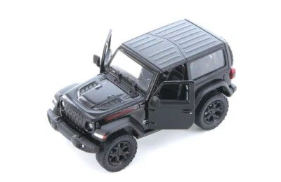 Jeep Wrangler Rubicon 2018 5" Kinsmart modelo de coche de juguete negro a escala 1:34 Foto 1 de 4