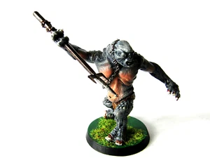 A51 WARHAMMER  LOTR / MIDDLE EARTH - MORIA GOBLINS CAVE TROLL PAINTED  METAL - Picture 1 of 5