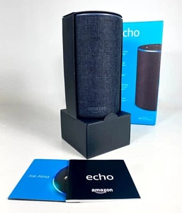 Amazon Echo (2. Generation) Smart Assistant kabelgebunden ~ anthrazit Stoff ~ Neu - Bild 1 von 7
