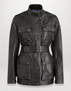 New Belstaff Iconic Trialmaster Panther Leather Field Jacket Coat - IT 36 US 2 - Picture 1 of 21