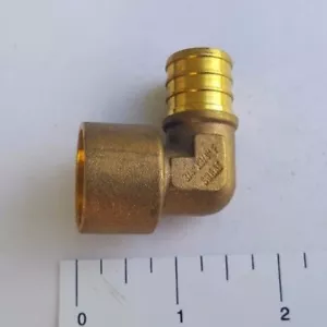 1 Pc. 3/4" Pex X 3/4" Female Sweat Elbow, 3/4 Pex Female Sweat Elbow 25-3-8=1 - Picture 1 of 4