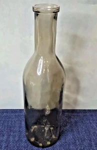 Large 20" Glass Bottle Huge | Bar Mancave Decor | Smokey Grey Color/ - Picture 1 of 2