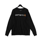 Carhartt Women's Jumper L Black Graphic 100% Other Round Neck Pullover