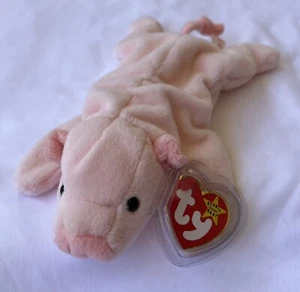 Ty Beanie Babies SQUEALER The Pig 4005 - 1993 PVC Pellets - Korean Market - Picture 1 of 5