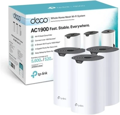 Tp-Link Deco S7 Whole-Home Mesh Wi-Fi System AC1900 (3 Pack) Dual Band 5,600 ft2 - Image 1 of 4