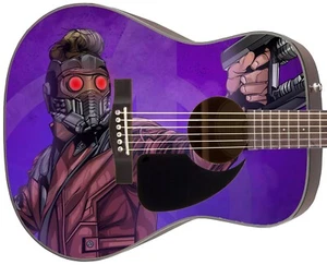 Guitar Skin Axe Wrap Re-skin Guard the Galaxies Decal Right Acoustic 290 - Picture 1 of 6