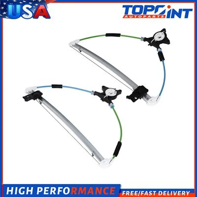 For 2004 2005 2006-2009 Mazda 3 Power Window Regulator Pair Rear Left Right Side - Image 1 of 4