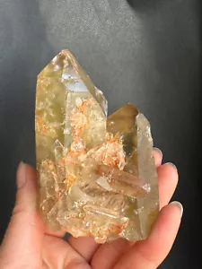341G Natural Clear Smoky Citrine Quartz Crystal Cluster Rough Healing Specimen - Picture 1 of 24