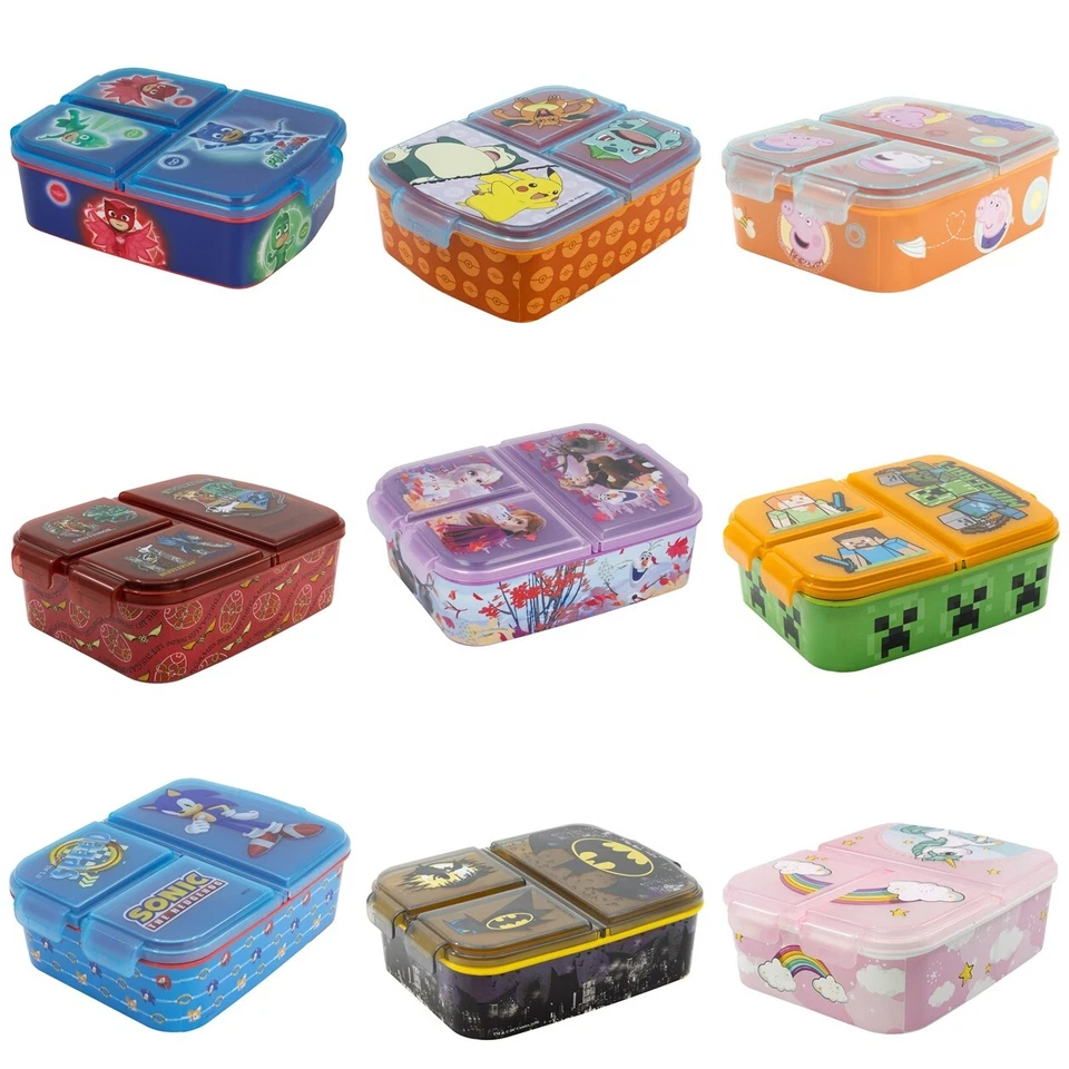 Kinder Brotdose mit Fächern – BPA-frei | Perfekt für Schule & Kindergarten - Bild 1 von 1