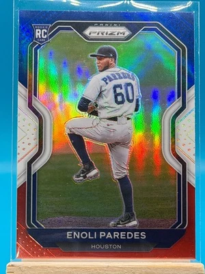 2021 Panini Prizm - Tier III Enoli Paredes #211 Red White & Blue Prizm (RC) - Image 1 of 4