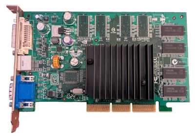 NVIDIA GeForce4 MX 440 AGP Graphics Card P162 16MB DDR DVI-I VGA S-Video - Image 1 of 4