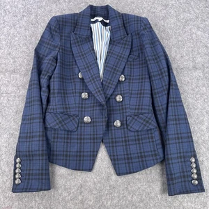 Veronica Beard Blazer Damen 0 kariert zweireihig dickey Jacke Made in USA - Bild 1 von 10