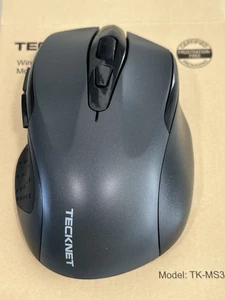 TECKNET Wireless Mouse Rechargeable  Cordless Computer Mice, Black - Picture 1 of 4