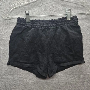 Gap Kids Girls Sz M Ruffle Elastic Waist Pull-On Lightweight Shorts Black  - Picture 1 of 7