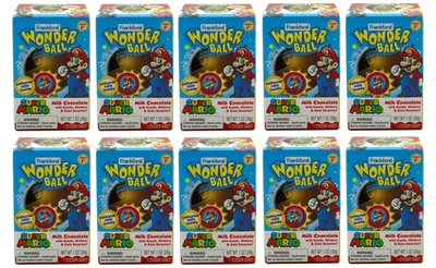 Super Mario Wonder Ball, Milk Chocolate with Candy, sticker & Coin - 10 Pack - Image 1 of 2