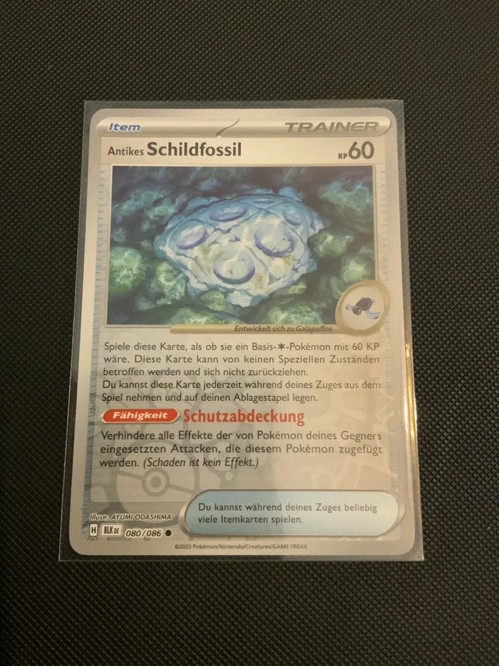 Antique Cover Fossil 080/086 Sv: Black Bolt Reverse Holo - Bild 1 von 1