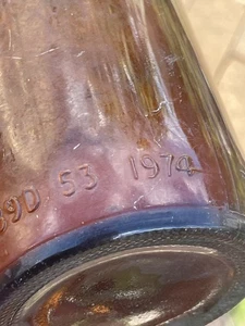 1974 Carlton United Brewery NSW Vintage Beer Bottle CUB Amber Glass Longneck - Bild 1 von 4