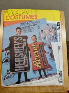 Disfraz Mccalls 8376 Adulto Miss Hombres Pecho 36-38 Hershey Reeses Patrón de Beso - Imagen 1 de 4