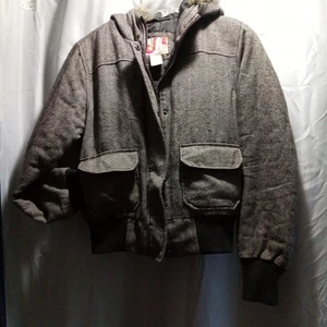 OP Brown Jacket Size Small With Fur Around The Hood - Picture 1 of 5