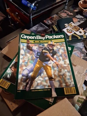 1990 Green Bay Packers  NFL Football Team Yearbook  Majkowski  - Image 1 of 2