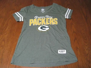 Team Apparel Shirt Women's Size Small NFL Green Bay Packers Short Sleeves Fitted - Picture 1 of 12