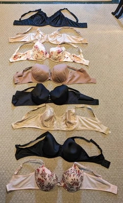 LOTE 8 sujetadores 42D Lilyette Wacoal Ambrielle Auden subrayado Adrienne Vittadini #2 Foto 1 de 4
