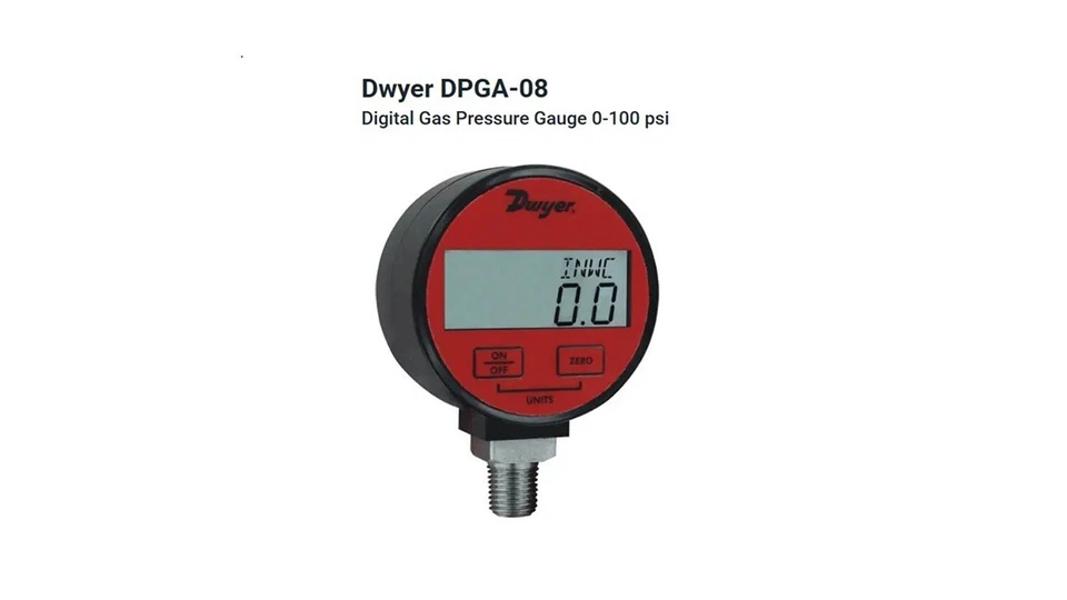 Dwyer Dpga-08 Digital Pressure Gauge 100 PSI 41d946