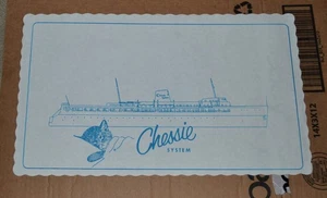 VTG 1970s Chessie System Shipboard Place Mat C&O Ferry Lake Michigan - Picture 1 of 1