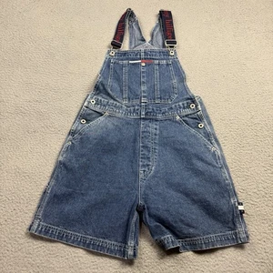 Mono corto Tommy Hilfiger vintage para mujer pequeño azul denim hip hop - Imagen 1 de 10