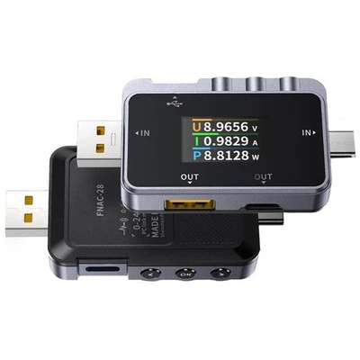 2 in 1 Type-C/USB Tester Digital Voltmeter Mobile Charger Measurement Current an - Image 1 of 4