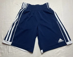 Adidas Boys Shorts Navy Blue Sports Athletic Basketball Soccer, Size Small (8) - Picture 1 of 10