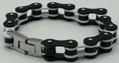 Motorcycle Chain Bracelet ATV PUNK Y2K BMX MX Bike Motorcycle Stainless Steel - Image 1 of 3