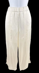 Damenhose Jil Sander Creme Satene High Waist Weites Bein Größe 34 - Bild 1 von 5