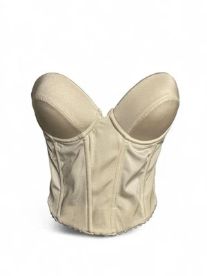 Top corsé bustier satinado marfil Natori | Lencería nupcial vintage Foto 1 de 4