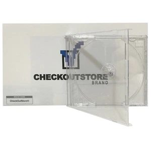 Original Vintage Old Style STANDARD Clear CD Jewel Case (Heavy Duty) 90g Lot - Afbeelding 1 van 3