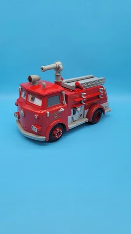 VHTF Pixar Disney Cars 12in RED Fire Truck #L2555 Supercharge Mattel 2007 12x6X5 Cover