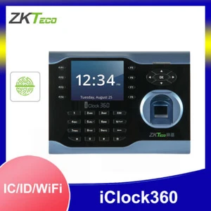 ZKTeco iClock360 TCP/IP Biometrico Impronte Digitali Sistema di Frequenza Tempo Orologio - Foto 1 di 18