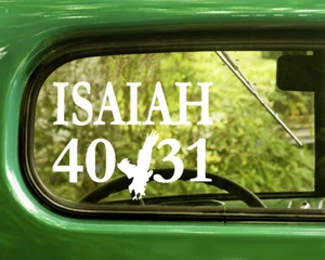 2 ISAIAH 40 31 DECALs Religion Stickers For Car Window Truck Bumper RV - Picture 1 of 1