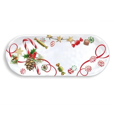 Michel Design Works Peppermint Melamine Serveware Accent Tray - Image 1 of 4
