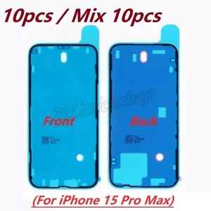 10x OEM Front Back LCD Frame Water Resistant Seal Adhesive For iPhone 15 Pro Max - Picture 1 of 7