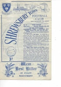 Shrewsbury Town v Hull City 1962/63 Division 3 - Picture 1 of 1