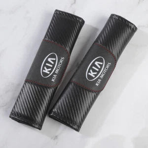 Belt Shoulder Cushion Cover Pad Fit For KIA Universal 2Pcs Black Color Car Seat - Picture 1 of 3