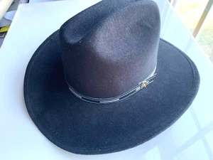 ALAMO Hüte - Cowboy Eisengewebe schwarz 52 (6 1/2) schöner Zustand - Westernband - Bild 1 von 8