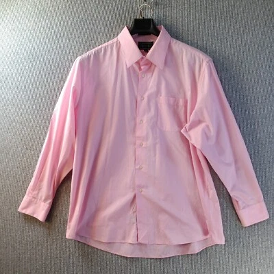 Camisa Colours By Alexander Julian Hombre 17-17.5 34/35 Rosa Vestido Bolsillo Abotonado Foto 1 de 4