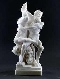 Hercules and Diomedes 8th labour Mythology Penis Greek Roman Statue Sculpture - Picture 1 of 8